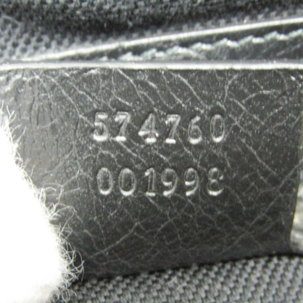 GUCCI Black Leather Messenger Shoulder Bag - Picture 13 of 14